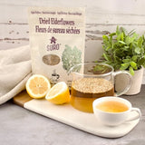 Dried organic Elderflowers